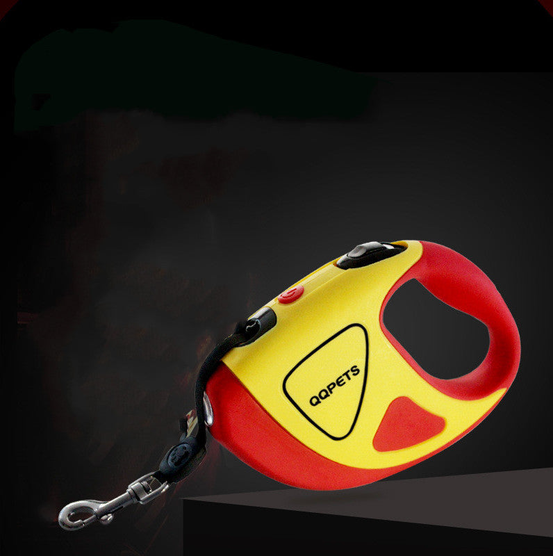 Automatic Retractable Fiber Dog Leash with LED Light