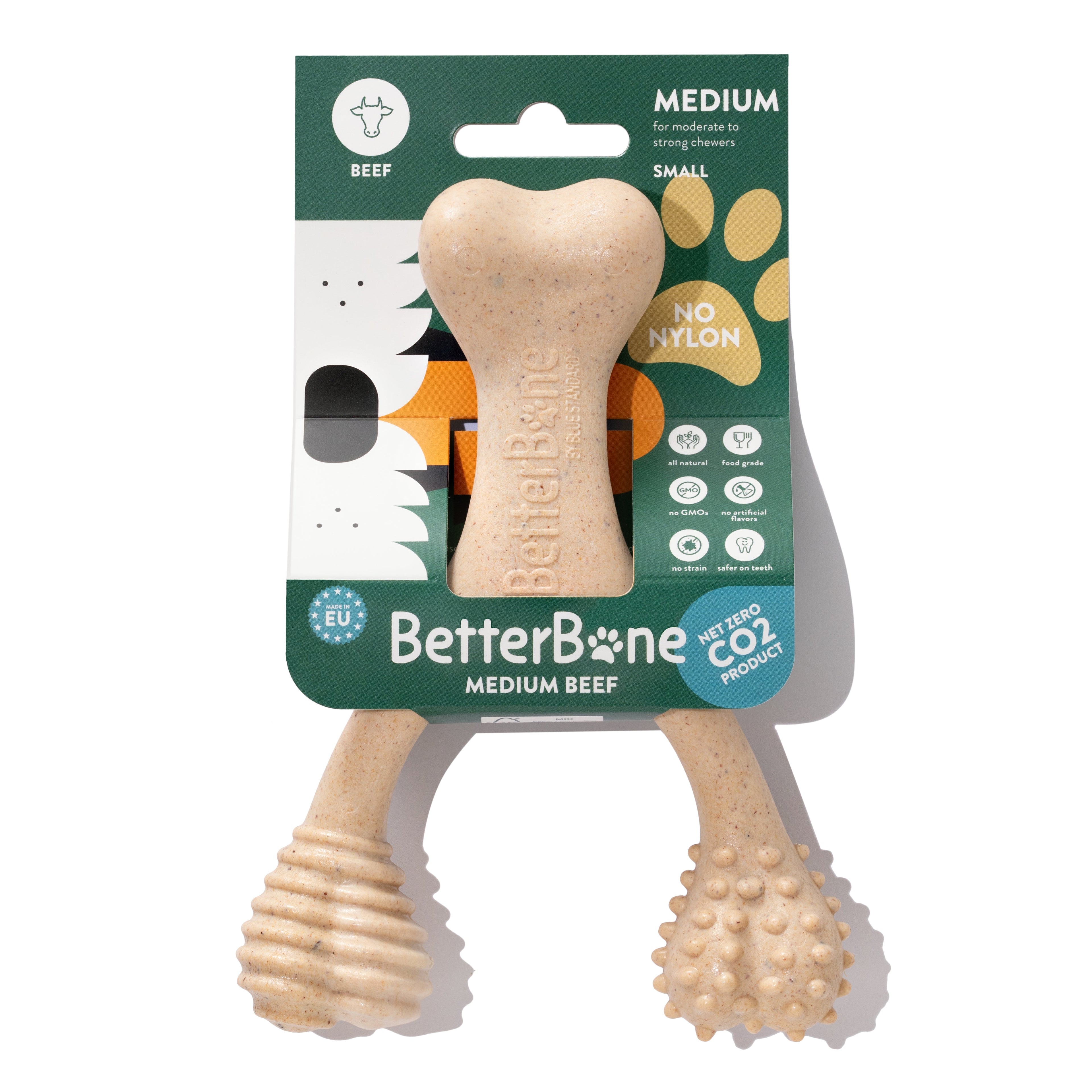 BetterBone MEDIUM Durability CHEW TOY: Perfect Chew for Everyday Chewers - Natural Ingredients, Eco-Friendly, Non-Toxic
