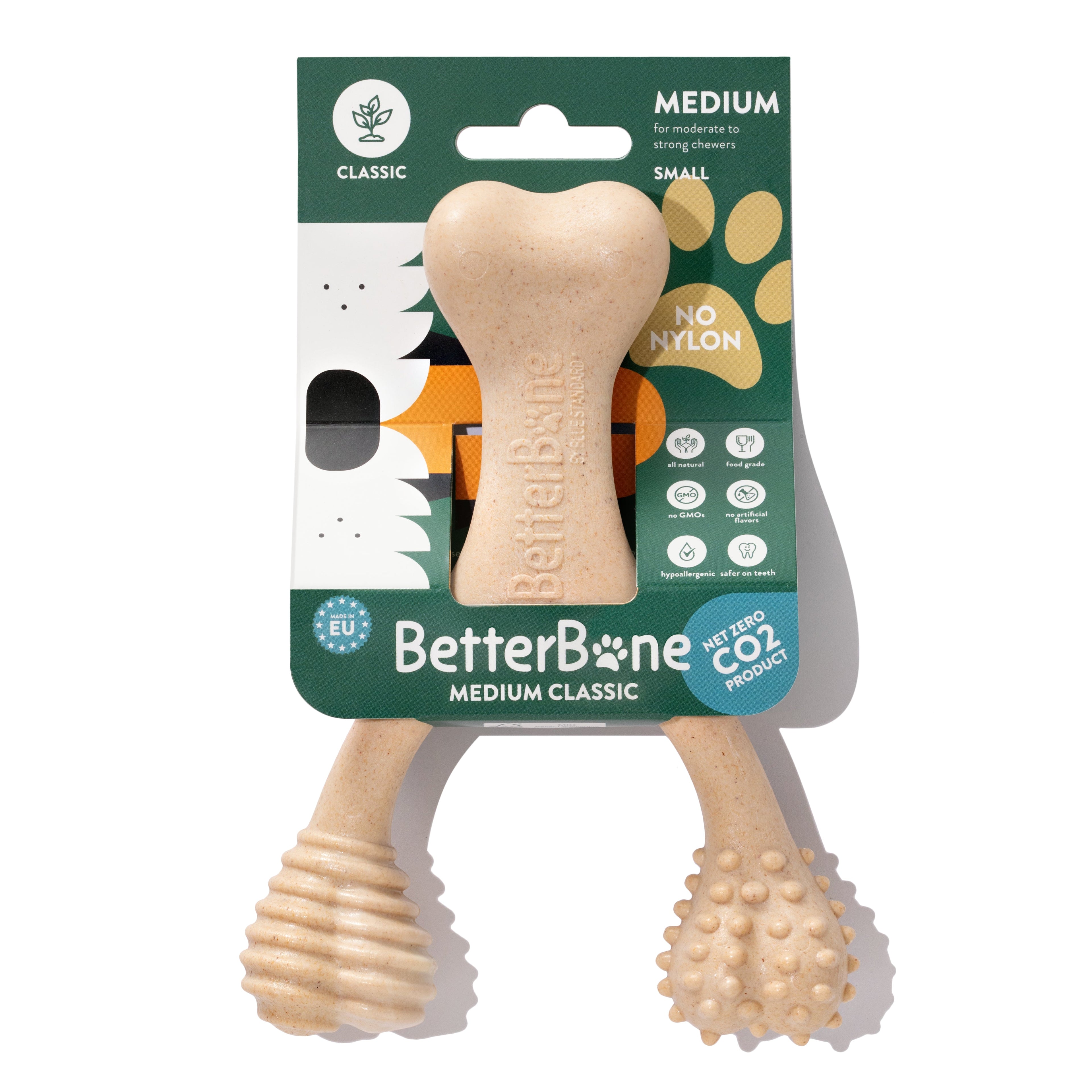 BetterBone MEDIUM Durability CHEW TOY: Perfect Chew for Everyday Chewers - Natural Ingredients, Eco-Friendly, Non-Toxic